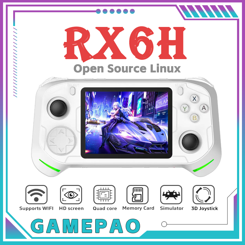Retro Gaming Device Handheld - Açık Kaynaklı RX6H Retro El Tipi