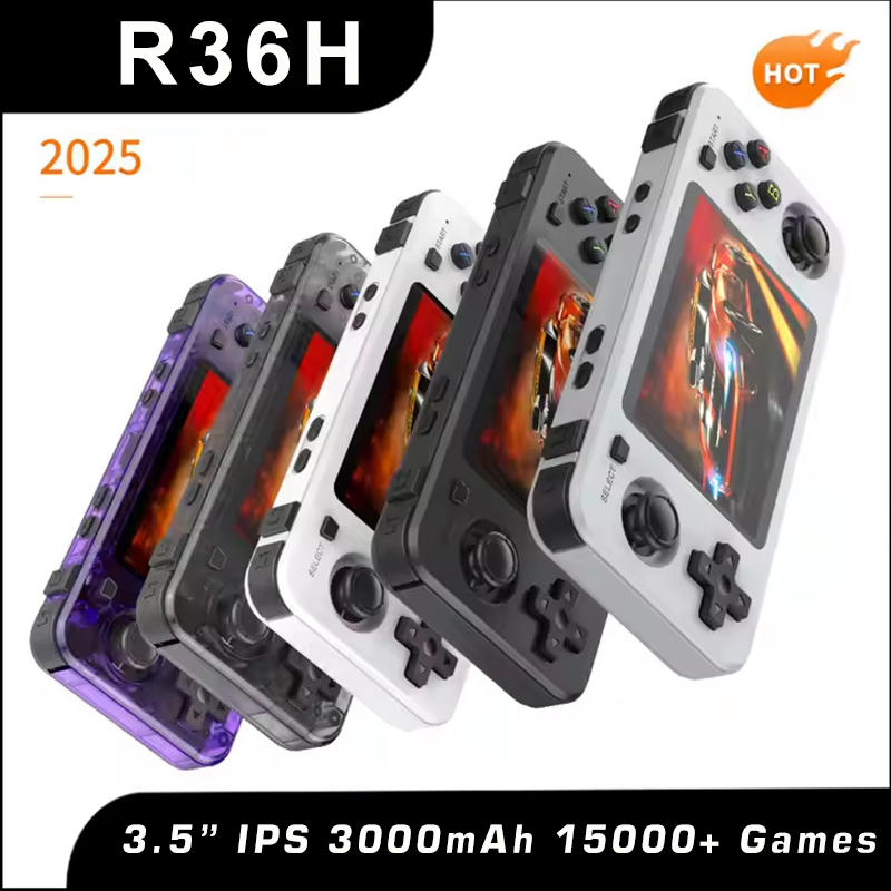 Retro Gaming Device Handheld - Yeni R36H Retro El Konsolu Açık