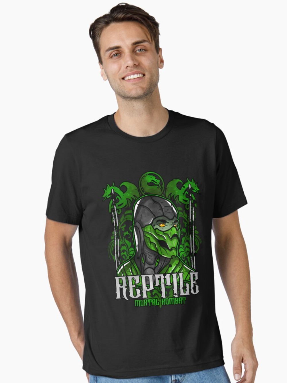 Mortal Kombat Reptile Portre B - Retro Gaming Style incelemesi ve fiyatı