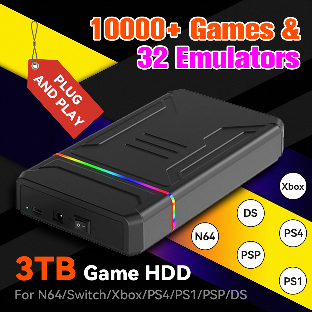 3TB Harici Retro Oyun HDD Emül - Retro Gaming Xbox incelemesi ve fiyatı