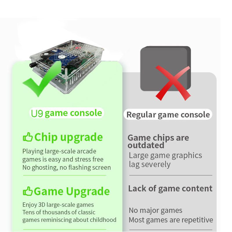 Retro U9 PRO Oyun Konsolu 500  - Retro Gaming Xbox incelemesi ve fiyatı
