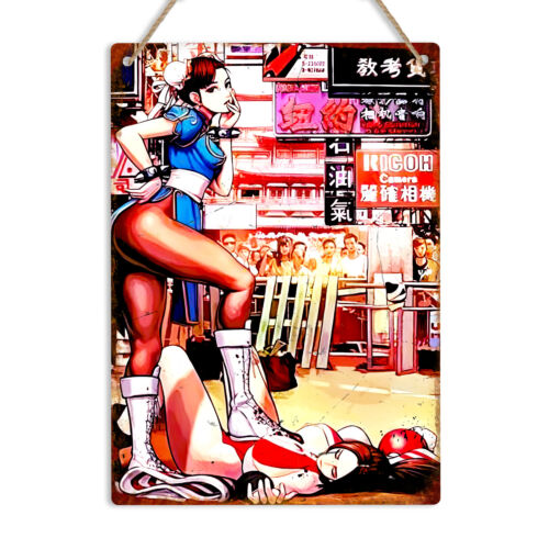 Chun Li Retro Oyun Metal Duvar - Retro Gaming Style incelemesi ve fiyatı