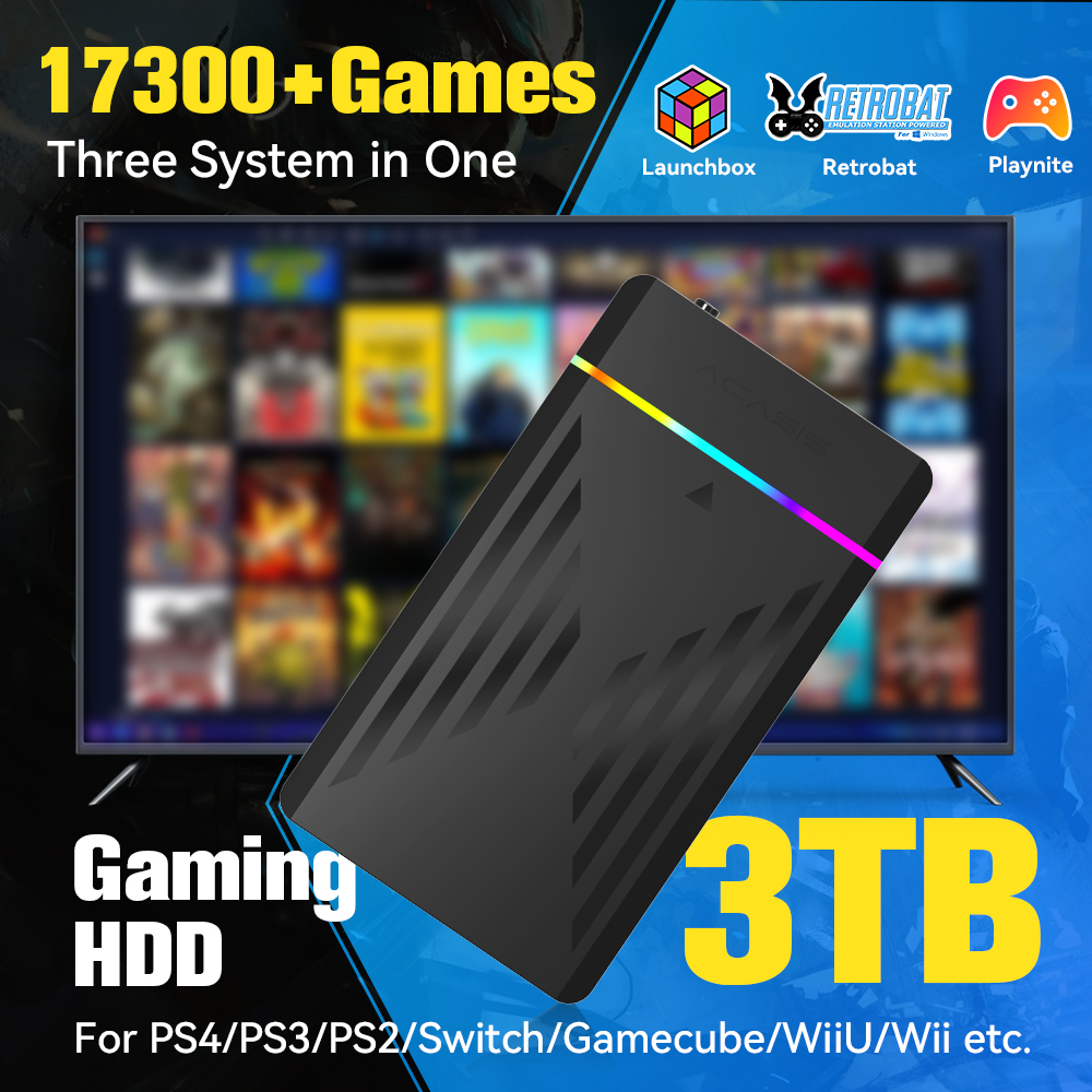 3 TB Taşınabilir Oyun HDD Laun - Retro Gaming Device Handheld incelemesi ve fiyatı